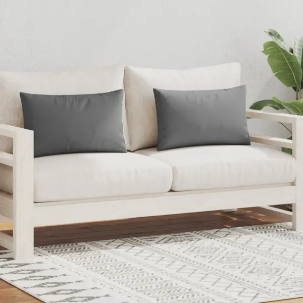 Vettpidavad UV-kindlad hallid aiapadjad lukuga, 2 tk, 60 x 40 cm – 2