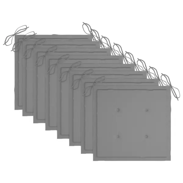 Hallid akaatsiapuidust aiatoolid patjadega, 8 tk – 6