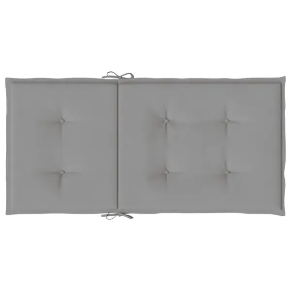 Aiatooli iste- ja seljatoepadjad madala seljatoega toolidele, 6 tk, hall, oxford-kangas – 7