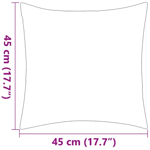 Vettpidavad hallid aiapadjad lukuga, 2 tk, 45 x 45 cm – 6