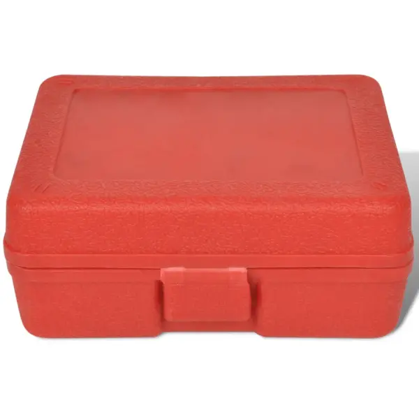 Hapnikuanduri pistikupesa ja keermetööriistade komplekt, kroom-vanaadium ja süsinikteras, punane karp – 5