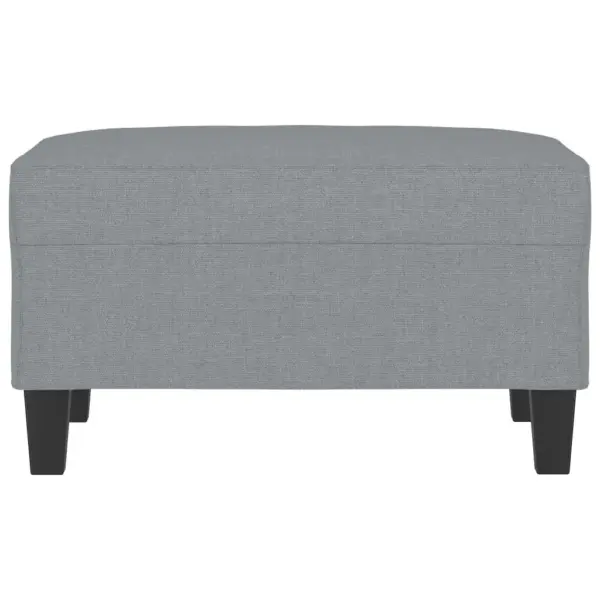 Polsterdatud jalapink helehallist kangast, 70 x 55 x 41 cm – 3