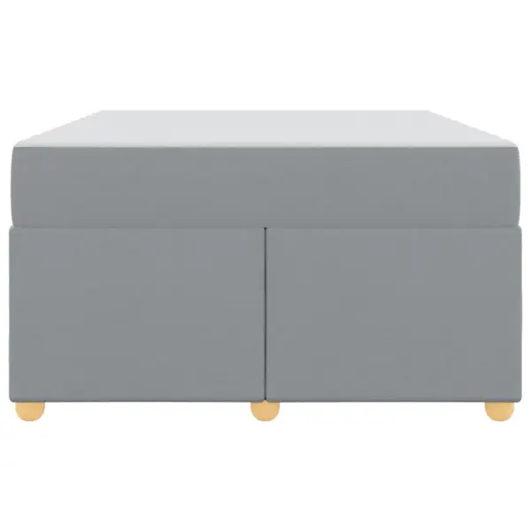 Helehall polsterdatud voodiraam taskuvedrudega madratsiga, kangas, tehispuidust raam, 120 x 190 cm – 5