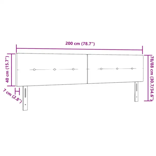 Helehall LED-voodi peats RGB ribavalgustusega, 200 cm, polüster – 10