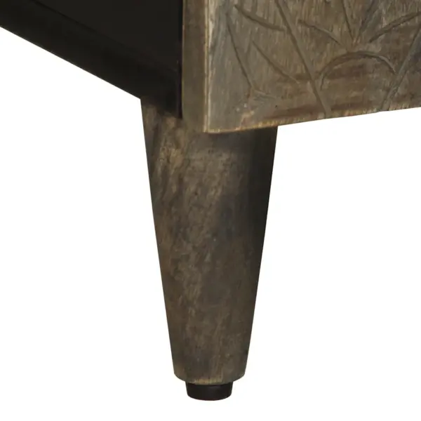 Helehall mangopuidust telerikapp nikerdatud esiosaga, 105 x 33,5 x 46 cm – 8