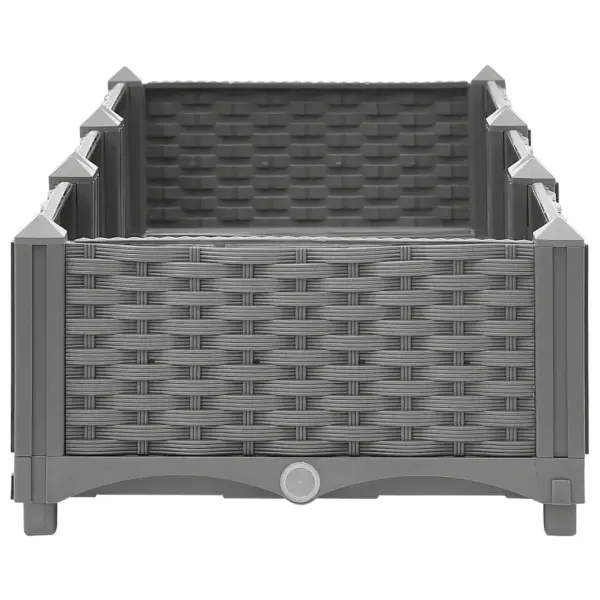 Helehall polüpropüleenist taimelava rotangimustriga, 120 x 40 x 23 cm – 5