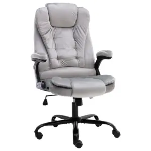 Ergonoomiline kontoritool reguleeritava seljatoe ja kõrgusega, helehall samet