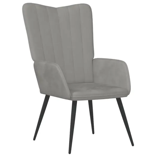 Helehall sametist puhketool terasraamiga, 61 x 70 x 96,5 cm – 2