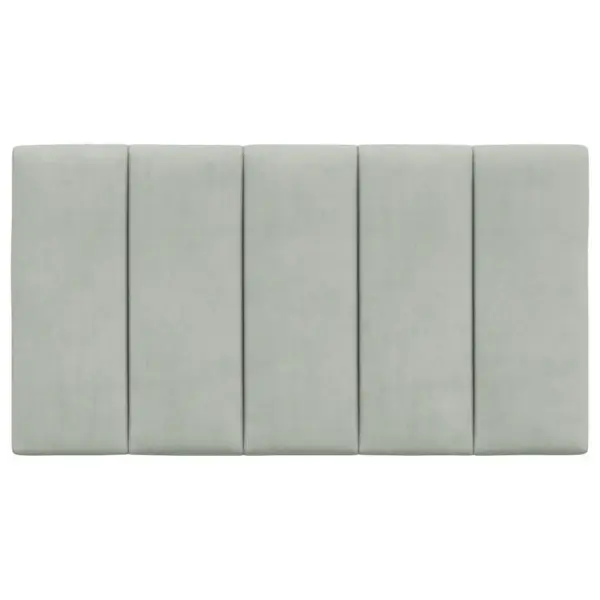 Helehall sametist voodipeatsi padi Hanko, 80 cm, vahttäidisega – 5