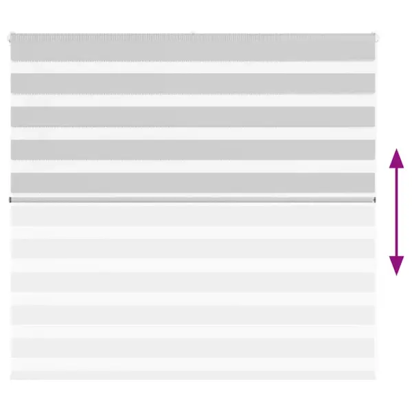 Sebra ruloo valguse reguleerimiseks, helehall, 160 x 100 cm, 100% polüester, alumiiniumsiiniga, kettmehhanismiga – 5