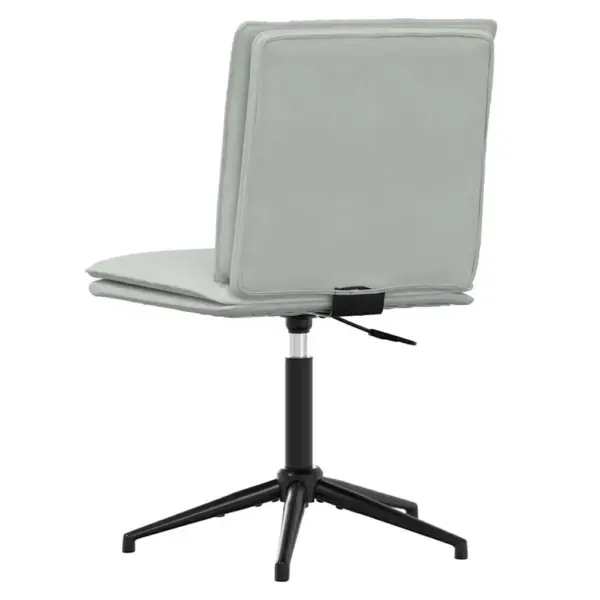 Reguleeritava kõrgusega helehallid sametsöögitoolid metallraamiga, 6 tk – 6