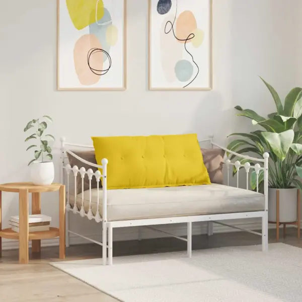 Seljatoepadi siseruumidesse, helekollane kangas, eemaldatava kattega, 100 x 19 x 50 cm – 4