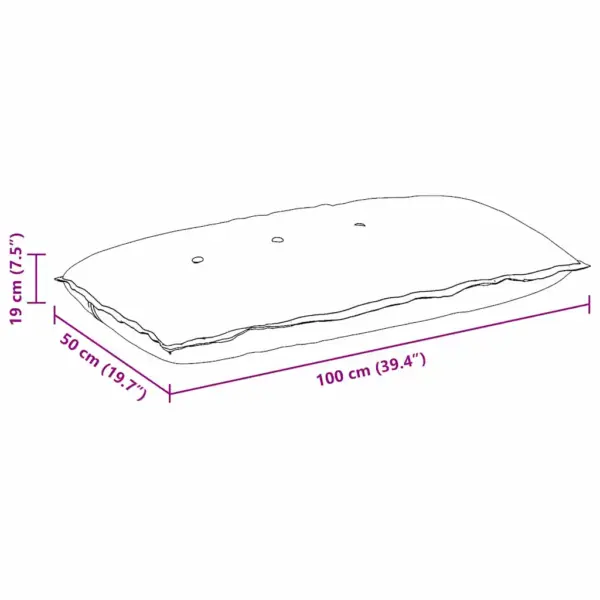 Seljatoepadi siseruumidesse, helekollane kangas, eemaldatava kattega, 100 x 19 x 50 cm – 10