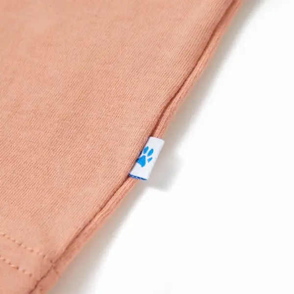 Laste puuvillane maika kaktuseprindiga, heleoranž, suurus 140 – 5