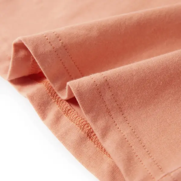 Laste puuvillane maika kaktuseprindiga, heleoranž, suurus 140 – 6