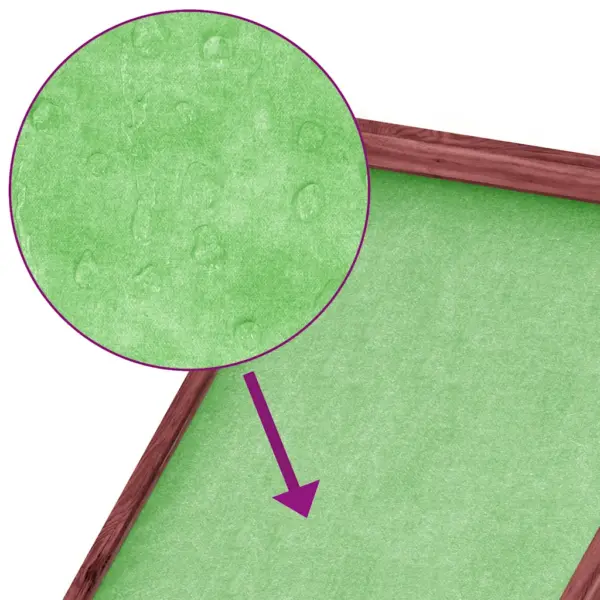 Helepruun männipuidust kanakuut pesakasti ja jooksualaga, 186,5 x 58,5 x 113 cm – 7