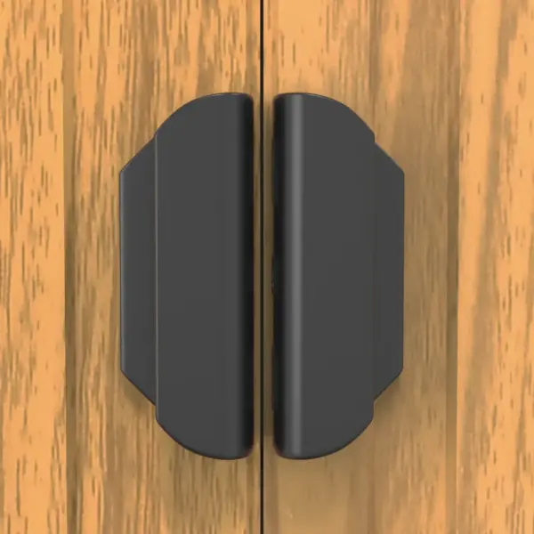 Helepruun tsingitud terasest aiakuur ventilatsiooniavade ja kahekordsete lükandustega, 192 x 523 x 223 cm – 7