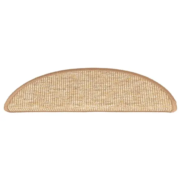 Isekleepuvad poolringikujulised trepimatid, helepruunid, 15 tk, 56 x 17 x 3 cm - 6
