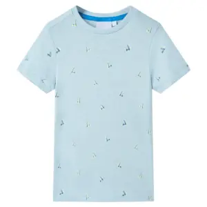 Laste T-särk rollerimustriga, helesinine, suurus 116