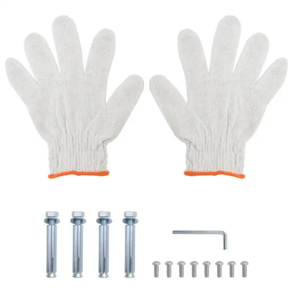 2-korruseline seinariiul servadega, hõbedane roostevaba teras, 100 x 23,5 x 60 cm – 10