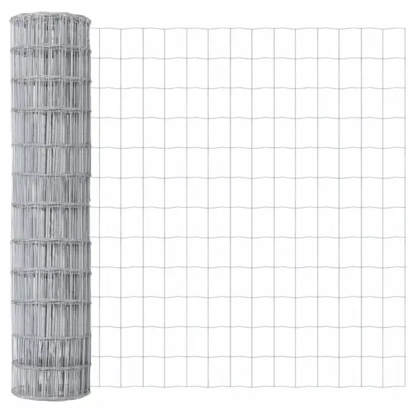 Eurovõrkaia komplekt postidega, hõbedane teras ja PVC, 1,2 x 25 m – 7