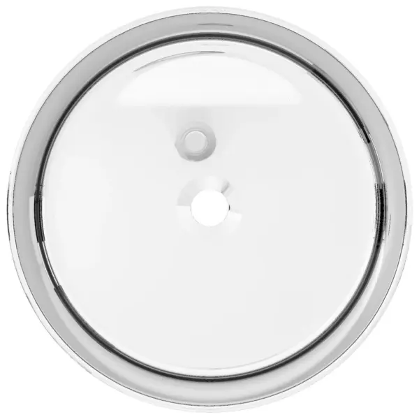 Ümmargune kapipealne keraamiline vannitoavalamu, hõbedane, 40 x 15 cm – 3