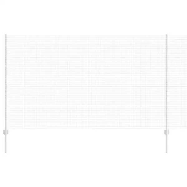 Võrkaia komplekt postidega, hõbedane teras, 1,4 x 25 m – 2