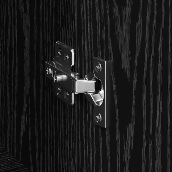 Hoiukapp 4 uksega, must tamm, tehispuit, 60 x 35 x 70 cm, 3 tk komplekt – 10