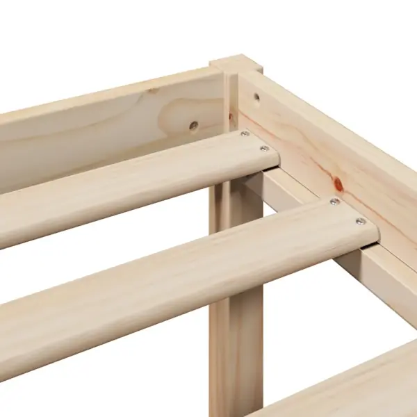 Eakate voodiraam hoiuriiulite ja peatsiga, männipuit, 160 x 200 cm – 9