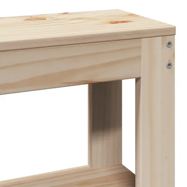 Eakate voodiraam hoiuriiulite ja peatsiga, männipuit, 160 x 200 cm – 10