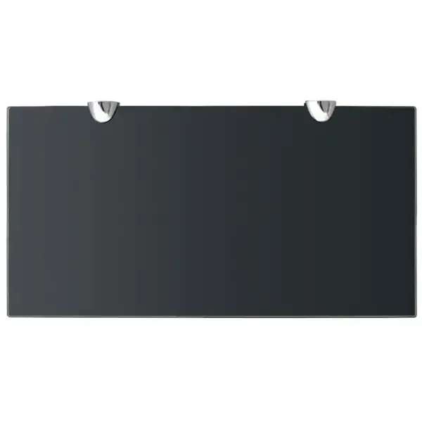 Hõljuv klaasist seinariiul, must, 40 x 20 cm, 8 mm karastatud klaas, kandevõime 10 kg – 3