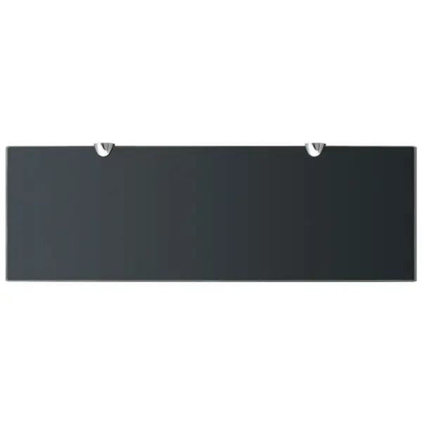 Hõljuv klaasriiul, must karastatud klaas, 60 x 20 cm, 8 mm – 3