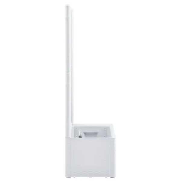 Isekastva võrega taimelava valge rotangidisainiga, 90 l, 100 x 43 x 142 cm – 4