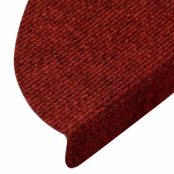 Isekleepuvad poolringikujulised trepimatid, 10 tk, bordoopunased, 56 x 17 cm – 6