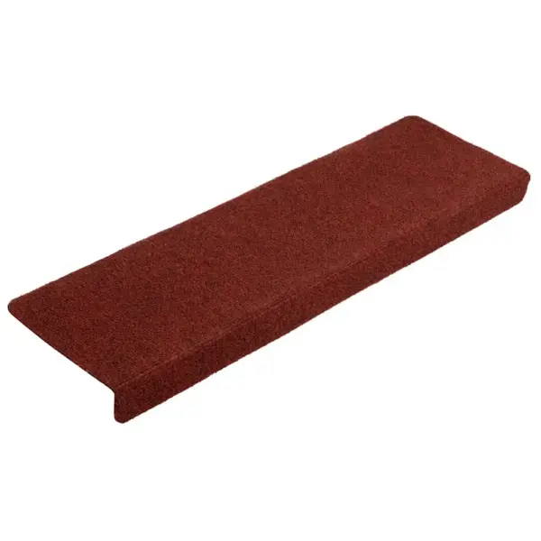 Isekleepuvad trepimatid L-kujulise servaga, 10 tk, bordeaux-punased, 65 x 21 x 4 cm - 2