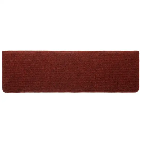 Isekleepuvad trepimatid L-kujulise servaga, 10 tk, bordeaux-punased, 65 x 21 x 4 cm - 4