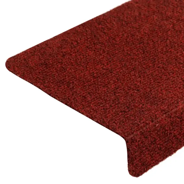 Isekleepuvad trepimatid L-kujulise servaga, 10 tk, bordeaux-punased, 65 x 21 x 4 cm - 6