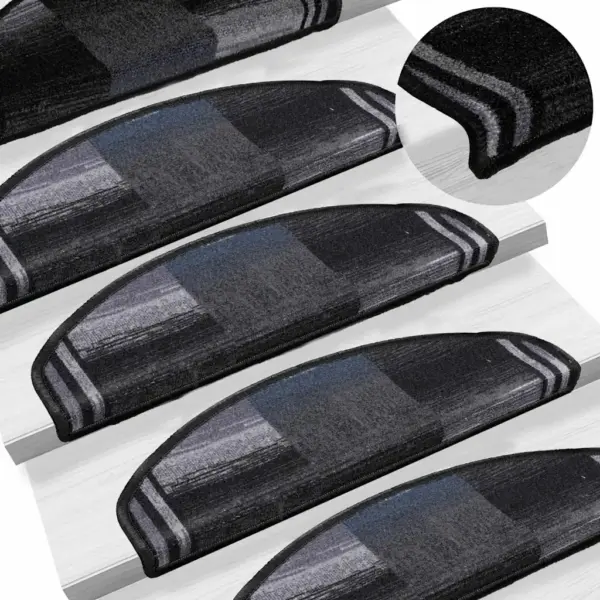Isekleepuvad trepimatid kahepoolse teibiga, 15 tk, must ja hall, 65 x 21 x 4 cm – 6