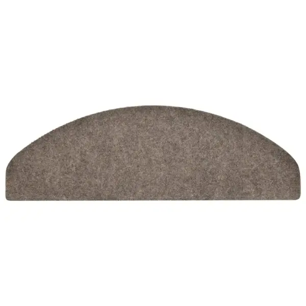 Isekleepuvad suured poolringikujulised trepimatid, 30 tk, beež, 65 x 21 x 4 cm – 4