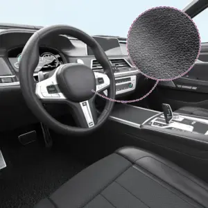 Iseliimuv autokile 2 tk, mattmust PVC, 100 x 150 cm