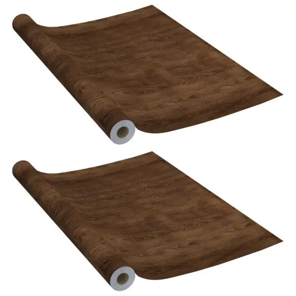 Iseliimuvad mööblikiled tumeda tamme mustriga, 2 tk, PVC, 500 x 90 cm – 2