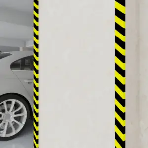 Iseliimuvad PU nurgakaitsed lamedatele pindadele, 2 tk, kollane/must, 6 x 2 x 101,5 cm