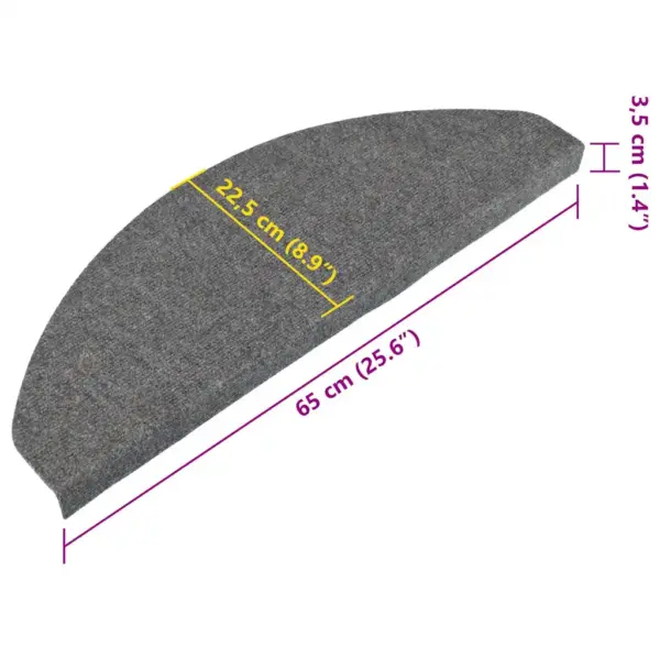 Iseliimuvad nõelvildist trepivaibad, 10 tk, hall, 65 x 22,5 x 3,5 cm – 9