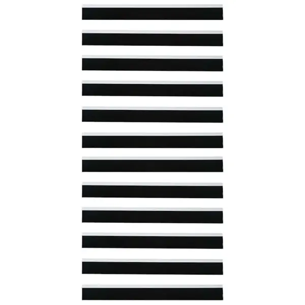 Iseliimuvad ukse harjatihendid, must alumiinium, 6 tk, 100 x 3 cm – 7
