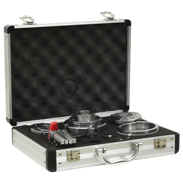 Isetsentreeruv puidutreipingi padrunikomplekt, 95 mm, teras, 1″ x 8 TPI, kandekohvriga – 2