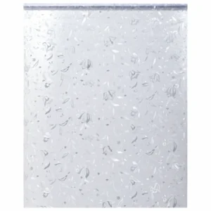 Jäätunud aknakile lillemustriga, staatiline, 60 x 500 cm, PVC