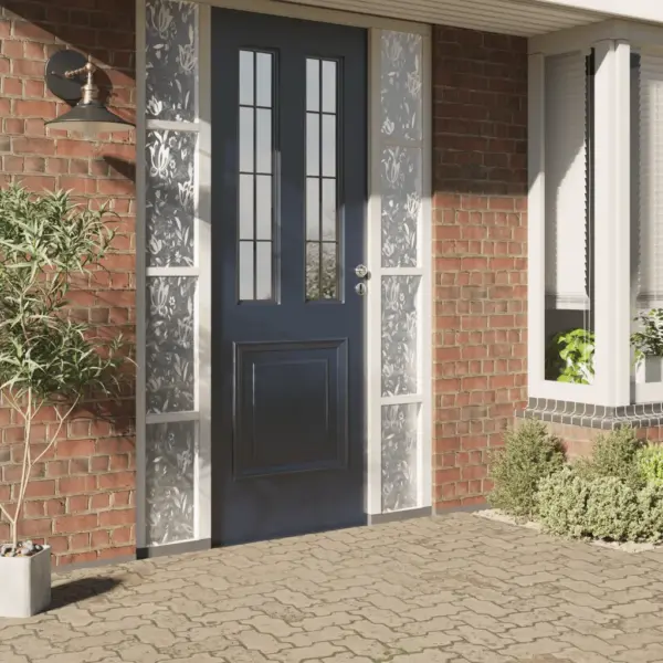 Jäätunud aknakile lillemustriga, staatiline, 60 x 500 cm, PVC – 2