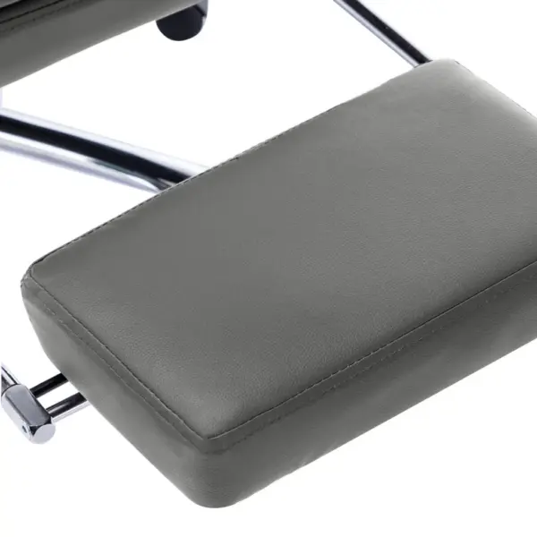 Ergonoomiline jalatoega kontoritool, antratsiithall kunstnahk, reguleeritava seljatoe ja kõrgusega – 9