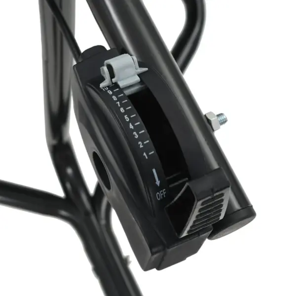 Järeltõmmatav soola- ja murulaotur, must, PVC hopper 45 l, terasraam – 10