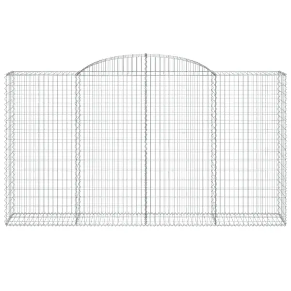 Kaarekujulised gabioonkorvid tugiseinaks, 10 tk, tsingitud raud, 300 x 50 x 160/180 cm – 4